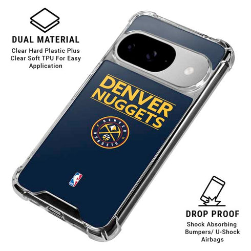 NBA Denver Nuggets Standard - Light Blue Google Pixel 10 Clear Case